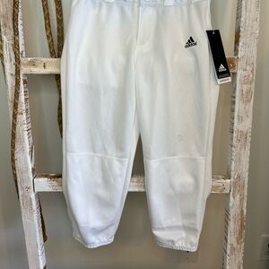 Adidas Kids White softball pants